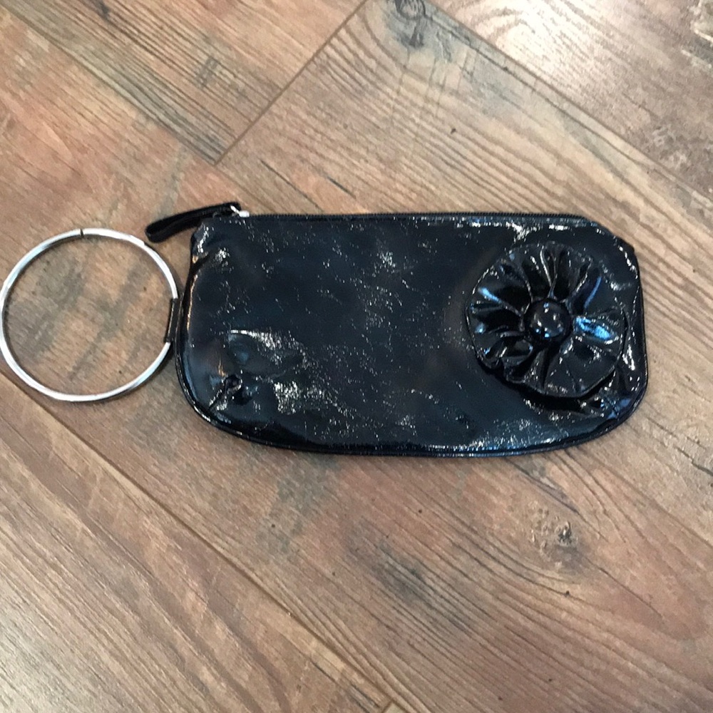 Patent leather clutch
